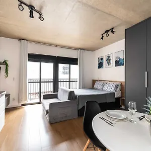  Apartamento 47 New Next Paulista Av, Fast Wifi And Balcony